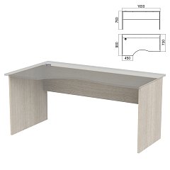 Стол эргономичный ЧАСТЬ 2 "Арго", 1600х900х760 мм, левый/правый, ясень шимо фото