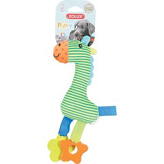 Плюшевая игрушка с пищалкой и элементами EVA "Радужный пони" зеленый, 27 см фото