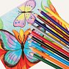 Карандаши цветные ПИФАГОР "ЛЕСНЫЕ ЖИТЕЛИ", 12 цветов, пластиковые, классические, заточенные, 181334