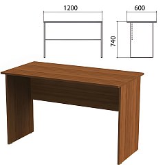 Стол письменный "Эко", 1200х600х740 мм, орех, 400747-19 фото
