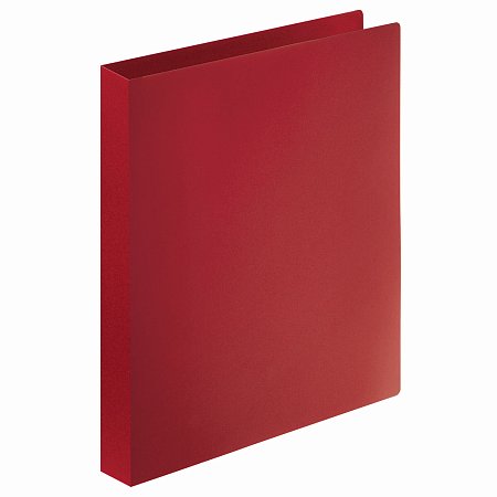 Папка на 4 кольцах STAFF, 30 мм, красная, до 250 листов, 0,5 мм, 229246 фото
