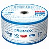 Диски CD-R CROMEX, 700 Mb, 52x, Bulk (термоусадка без шпиля), КОМПЛЕКТ 50 шт., 513773