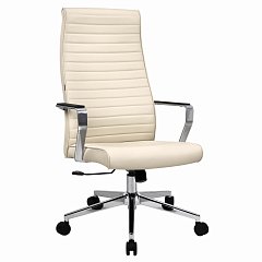 Кресло BRABIX PREMIUM ''Solo EX-730'', алюминий, хром, экокожа, бежевое, 532937 фото