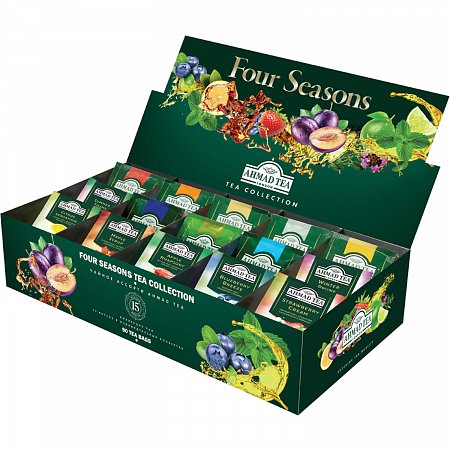 Чай AHMAD (Ахмад) "Four Season’s", 90 пакетиков в конвертах по 1,8 г, 15 вкусов, N060S фото