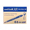 Ручка-роллер Uni-Ball AIR Micro, СИНЯЯ, корпус голубой, узел 0,5мм, линия 0,24мм, ш/к 15951, UBA-188-E BLUE