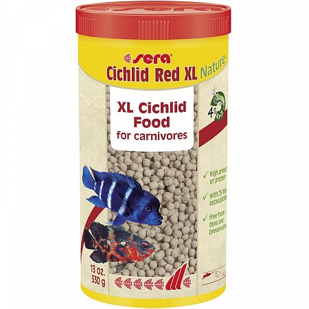 Сера Корм для цихлид крупных размеров CICHLID RED XL 1000 мл 330 г фото