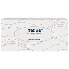 Салфетки косметические 100 штук в картонном боксе, 2-слойные, Tellus/TORK Premium (Система F1), 120380 фото