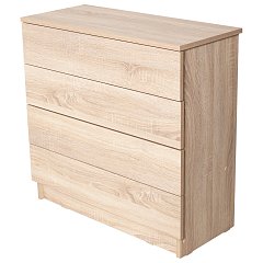 Комод BRABIX "Scandi CM-001", 750х330х730 мм, 4 ящика, ЛДСП, дуб сонома, 641901, ЦБ013659 -2 фото