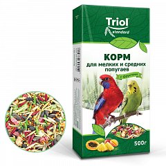 Корм Тriol Standard для мелких и средних попугаев с фруктами, 500г, Triol фото