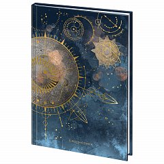 Ежедневник недатированный А5 (145х215 мм), ламинированная обложка с фольгой, 128 л., STAFF, "Astrology", 113519 фото
