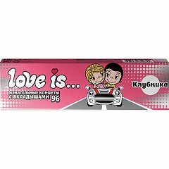 Жевательная конфета LOVE IS со вкусом Клубники, 25 г, 70292 фото