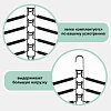 Вешалка-плечики трансформер 2 КОМПЛЕКТА (10 плечиков) металл с покрытием, черные, BRABIX, 880785