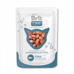 Суперпремиальный влажный корм для кошек BRIT Care Cat Тунец фото