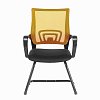Кресло для приемных и переговорных BRABIX "Fly CF-100", оранжевое/черное, 532088