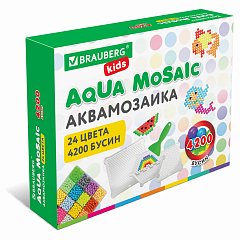 Аквамозаика 24 цвета 4200 бусин, с трафаретами, инструментами и аксессуарами, BRAUBER, 664916 фото