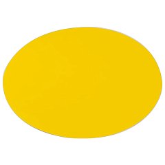 Знак безопасности "Желтый круг на двери", КОМПЛЕКТ 5шт, d 150мм, пленка, И 16, шк8168, код 1С/И 16 фото
