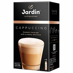 Кофе растворимый порционный JARDIN "3 в 1 Капучино", КОМПЛЕКТ 8 пакетиков по 18 г, 1690-10 фото