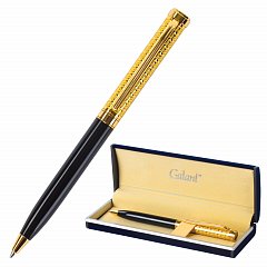Ручка подарочная шариковая GALANT "Empire Gold", корпус черный с золотистым, золотистые детали, пишущий узел 0,7 мм, синяя, 140960 фото