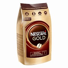 Кофе молотый в растворимом NESCAFE (Нескафе) "Gold", сублимированный, 900 г, мягкая упаковка, 01968, 12348493 фото