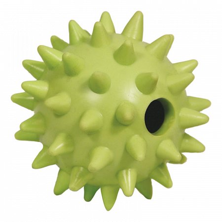 Игрушка для собак из цельнолитой резины "Мяч игольчатый", d65мм, Triol фото
