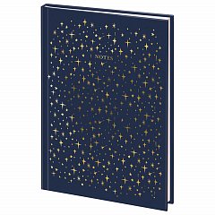 Ежедневник недатированный А5 (145х215 мм), ламинированная обложка с фольгой, 128 л., STAFF, "Stars", 113522 фото