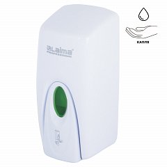 Дозатор для жидкого мыла LAIMA PROFESSIONAL ORIGINAL, НАЛИВНОЙ, 1 л, белый, ABS-пластик, 605782 фото