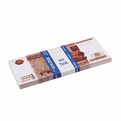 Деньги шуточные "5000 рублей", упаковка с европодвесом, AD0000112 фото