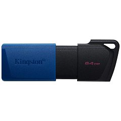 Флеш-диск 64GB KINGSTON DataTraveler Exodia M, разъем USB 3.2, черный/синий, DTXM/64GB фото