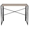 Стол на металлокаркасе BRABIX "LOFT CD-002", 1000х500х750 мм, складной, цвет дуб натуральный, 641214