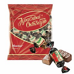 Конфеты шоколадные КРАСНЫЙ ОКТЯБРЬ "Маска", 250 г, пакет, РФ04867 фото