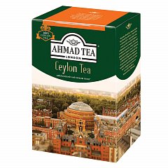 Чай AHMAD (Ахмад) "Ceylon Tea OP", черный листовой, картонная коробка, 200 г, 1289-012 фото