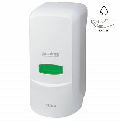 Дозатор для жидкого мыла LAIMA PROFESSIONAL CLASSIC, НАЛИВНОЙ, 1 л, белый, ABS-пластик, 601424 фото