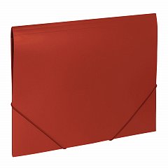 Папка на резинках BRAUBERG "Office", красная, до 300 листов, 500 мкм, 227711 фото
