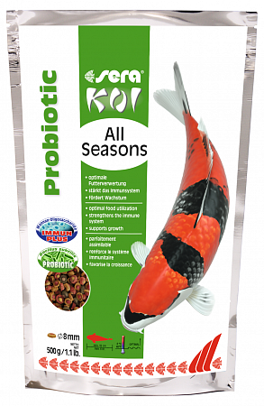 Сера Корм для прудовых рыб Koi All Seasons Probiotic  500 г. фото