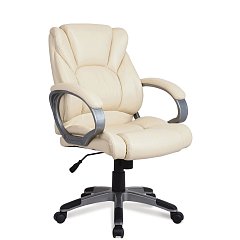 Кресло офисное BRABIX "Eldorado EX-504", экокожа, бежевое, 531167 фото