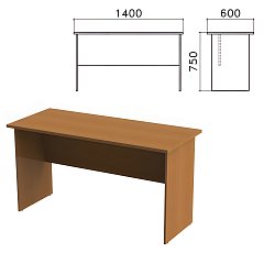 Стол письменный "Монолит", 1400х600х750 мм, цвет орех гварнери, СМ22.3 фото