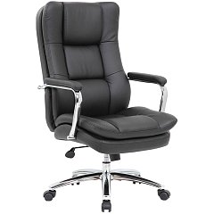 Кресло офисное BRABIX PREMIUM "Amadeus EX-507", экокожа, хром, черное, 530879 фото