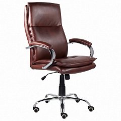 Кресло офисное BRABIX PREMIUM "Cuba EX-542", экокожа, коричневое, 532550 фото