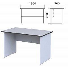 Стол письменный "Монолит", 1200х700х750 мм, цвет серый, СМ1.11 фото