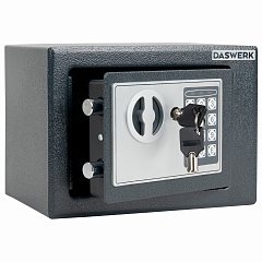 Сейф мебельный DASWERK SC-170EL (170х230х170 мм), электронный замок, графит, 291338 фото