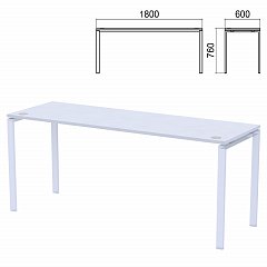 Столешница стола на металлокаркасе "Арго", 1800х600х760 мм, серый фото
