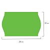 Этикет-лента 26х16 мм, волна, зеленая, комплект 5 рулонов по 800 шт., BRAUBERG, 123583