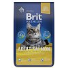 Brit Premium сухой корм для взрослых кошек с лососем, 8 кг