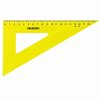 Набор чертежный большой ПИФАГОР (линейка 30 см, 2 треугольника, транспортир), прозрачный, неоновый, пакет, 210629