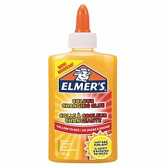 Клей для слаймов канцелярский меняющий цвет ELMERS Colour Changing Glue, 147 мл, желтый на красный, 2109498 фото