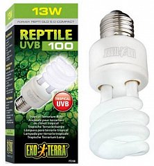 Лампа Reptile UVB100 former UVB5.0 Compact, 25 W /для тропического террариума/ PT2187 фото