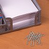 Скрепки BRAUBERG, 25 мм, никелированные, треугольные, 100 шт., в картонной коробке, 270440