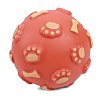 Игрушка для собак из винила "Мяч с лапками и косточками", d110мм, Triol