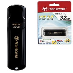 Флеш-диск 32 GB, TRANSCEND Jetflash 700, USB 3.0, черный, TS32GJF700 фото