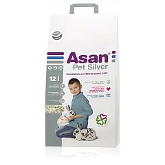 Наполнитель Asan Pet Silver для мелких грызунов, бумажный с коллоидным серебром фото